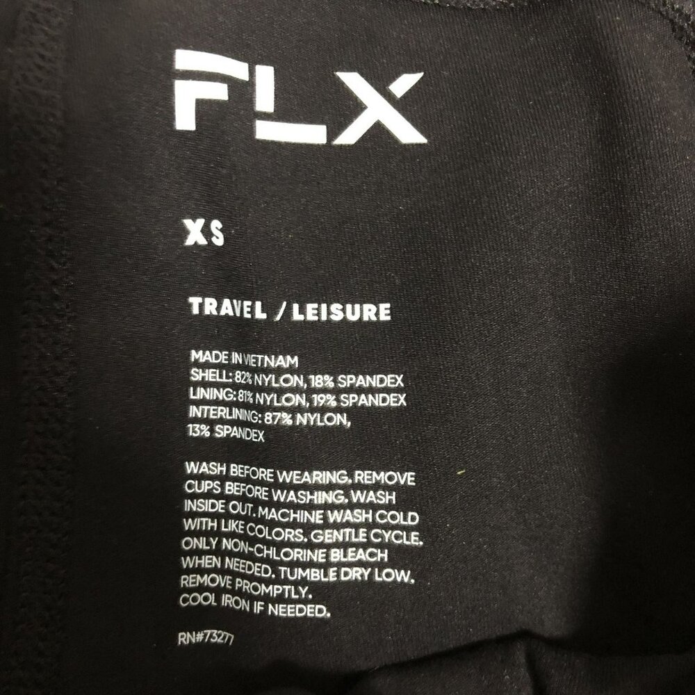FLX Travel/Leisure Sports Dress Criss-Cross Back Sleeveless Size XS Black - Picture 2 of 12